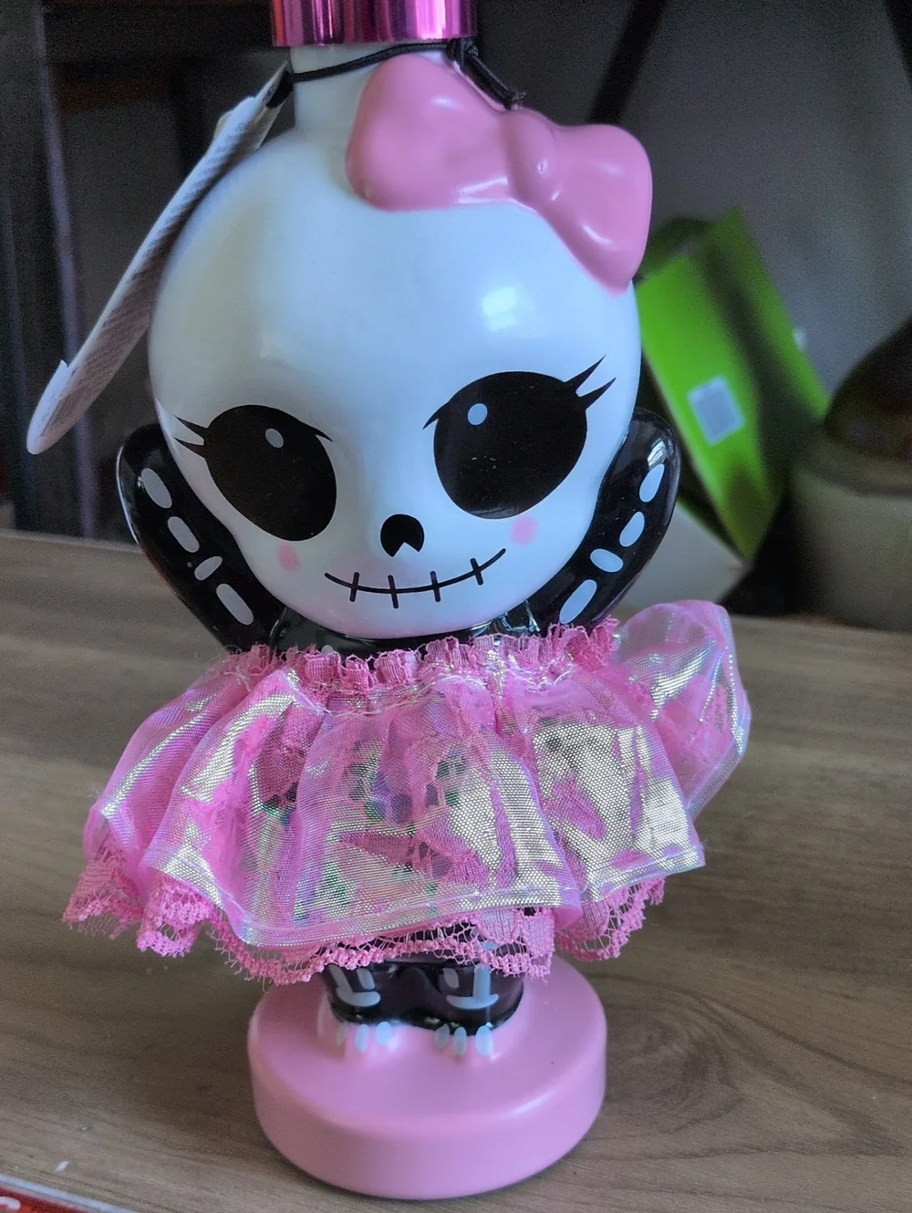 Cute Pink Skeleton Girl With Tulle Skirt Scented Hand Soap